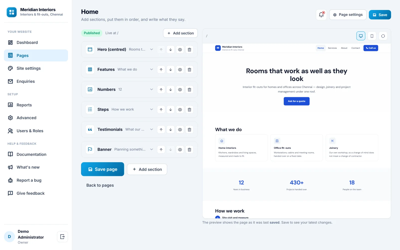Business Website Builder Software