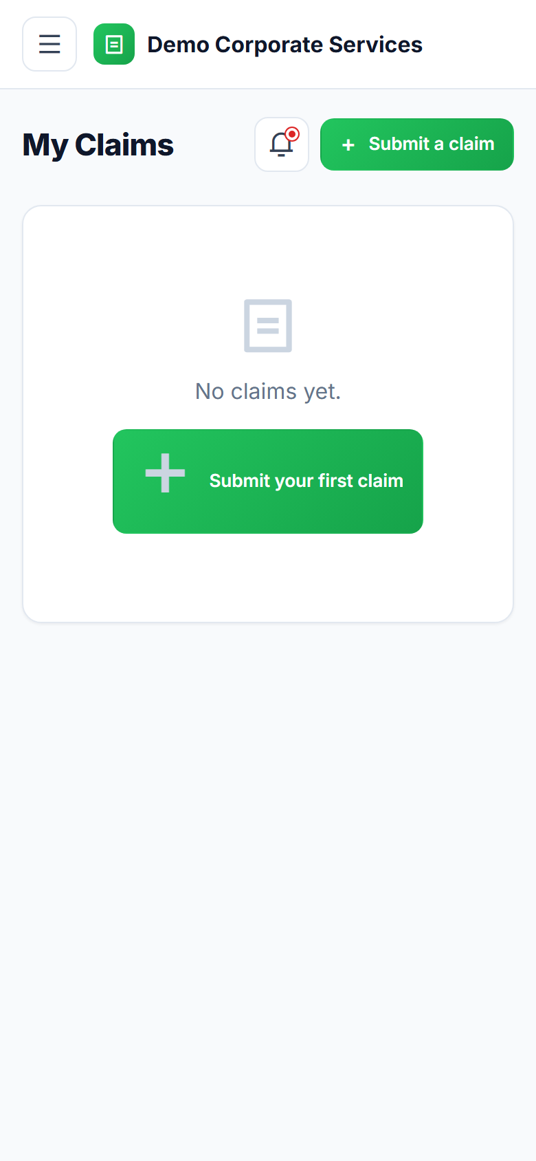 Expense Claim & Reimbursement Software screenshot