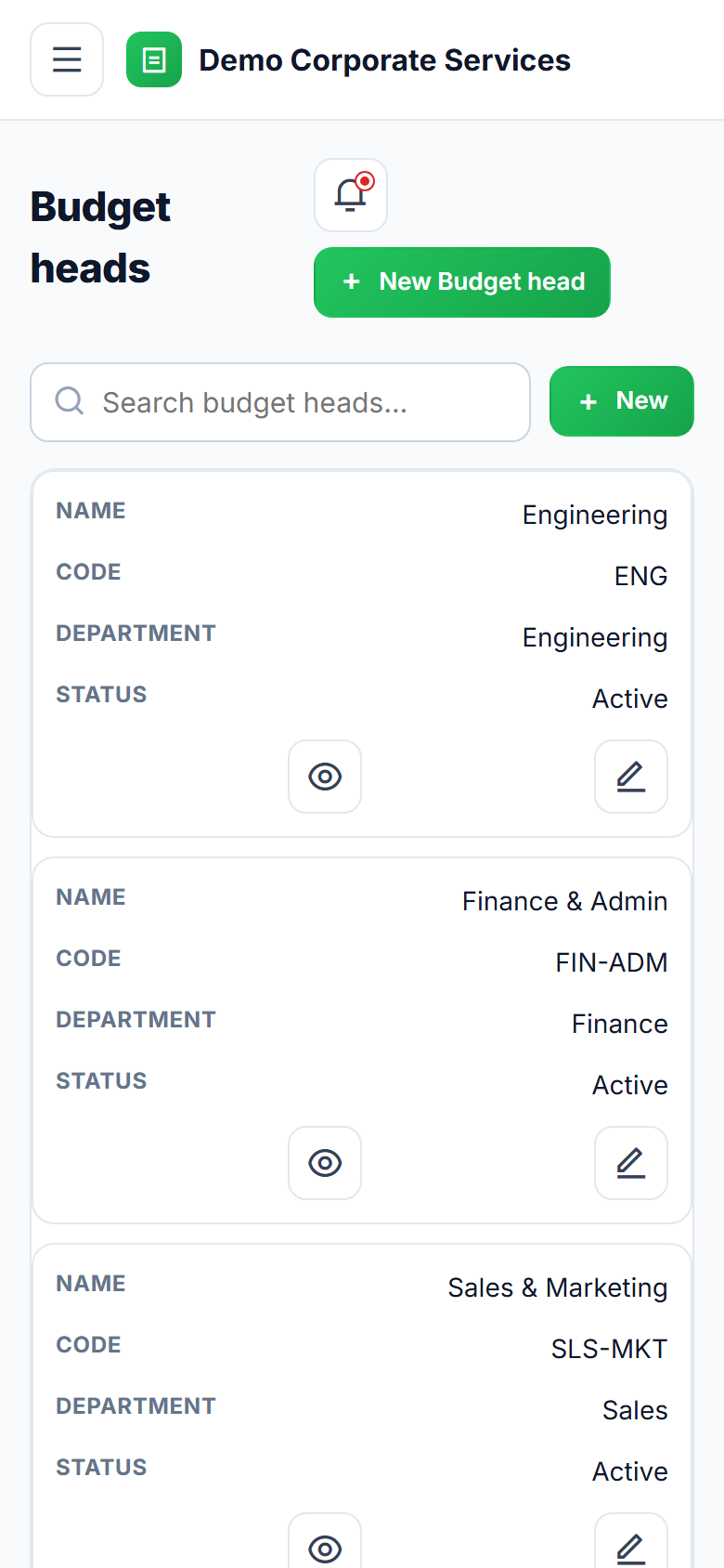 Expense Claim & Reimbursement Software screenshot